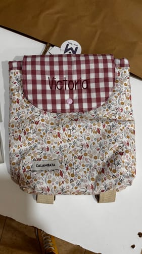 Customer photo review of Mochila infantil Oli