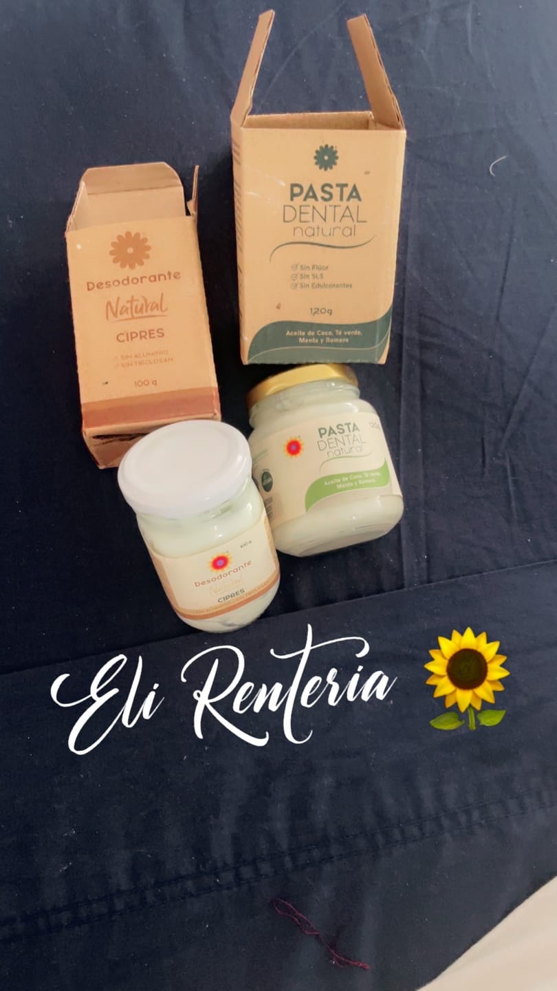 Customer photo review of Desodorante natural sin aluminio