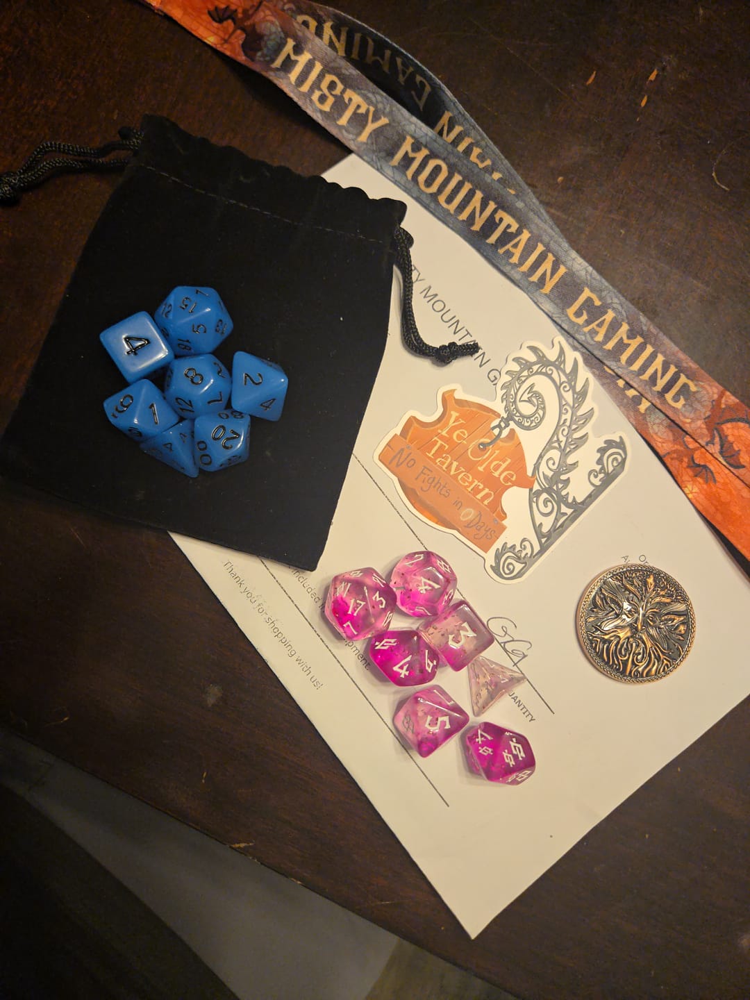 Customer photo review of $25 Mystery Dice Bag Bundle