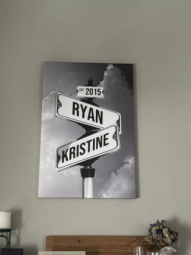 Customer photo review of COUPLES DATE OF LOVE by Cstm Canvas