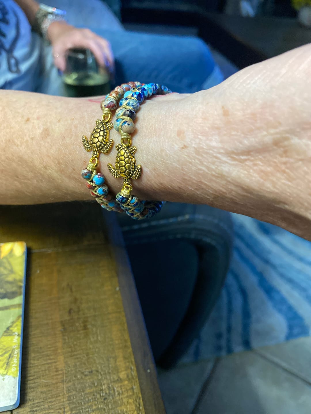 Customer photo review of Legendary Sea Turtle Bracelet