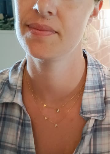 Customer photo review of Collana letter love