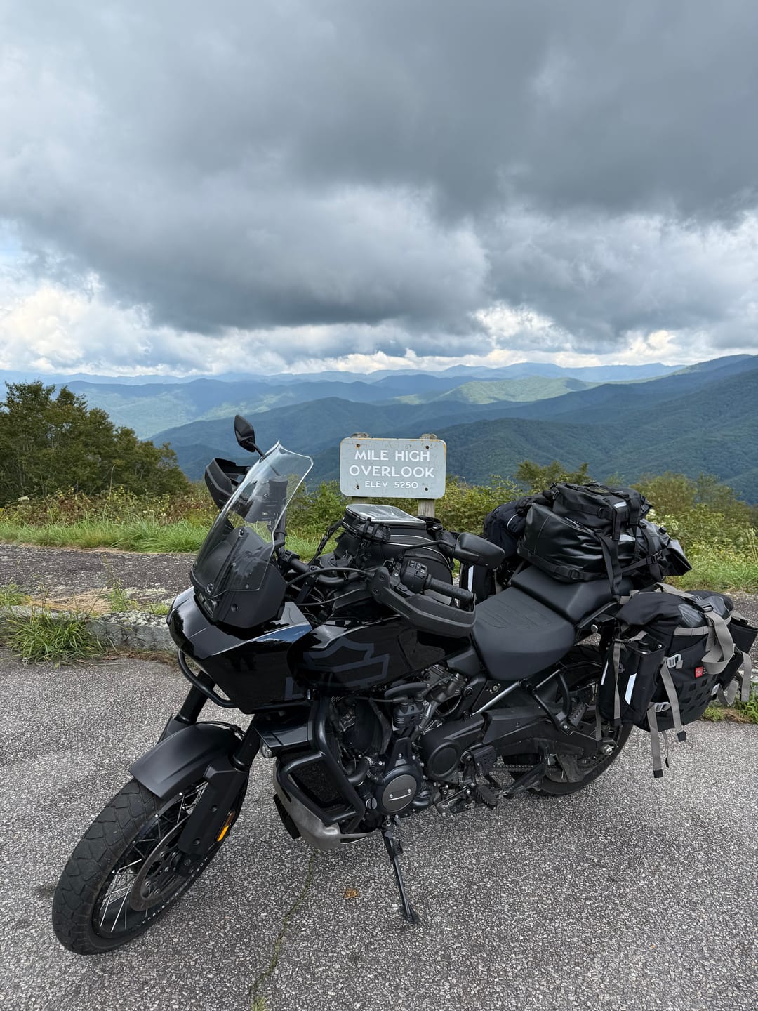 Customer photo review of 40L - Apex Medium ADV Touring Panniers for Harley Pan America RA1250/S