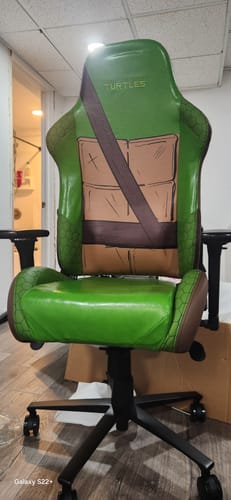 Customer photo review of TMNT Leonardo Limited Edition Gaming Chair - Sentinel Series