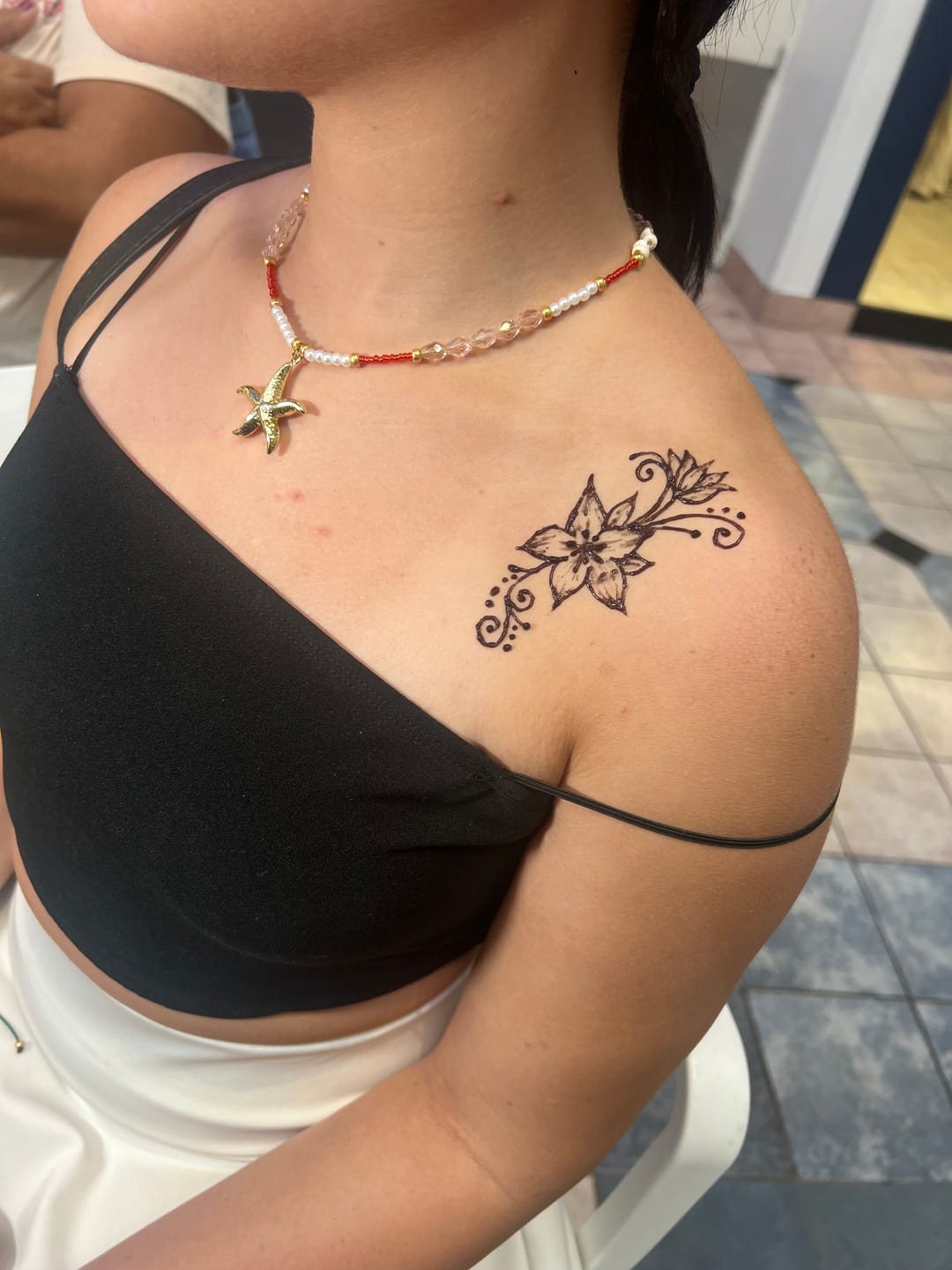 Customer photo review of Raj Hengua – Deep Brown Stain Powder ( Lypho / Lyophilized Henna /Jagua Blend).