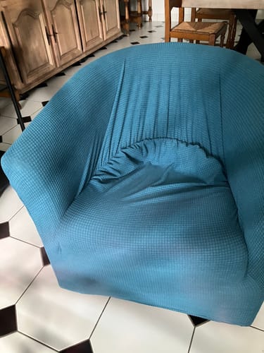Customer photo review of Turquoise - Housses Déperlantes pour Fauteuil Cabriolet
