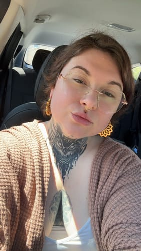 Customer photo review of Aria Eyeglasses