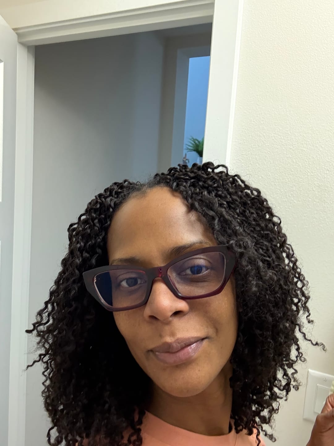 Customer photo review of Human Crochet Hair Micro Yanky Twists