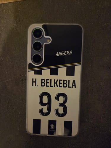 Customer photo review of Coque foot ANGERS SCO personnalisable - TEAMCOQUES