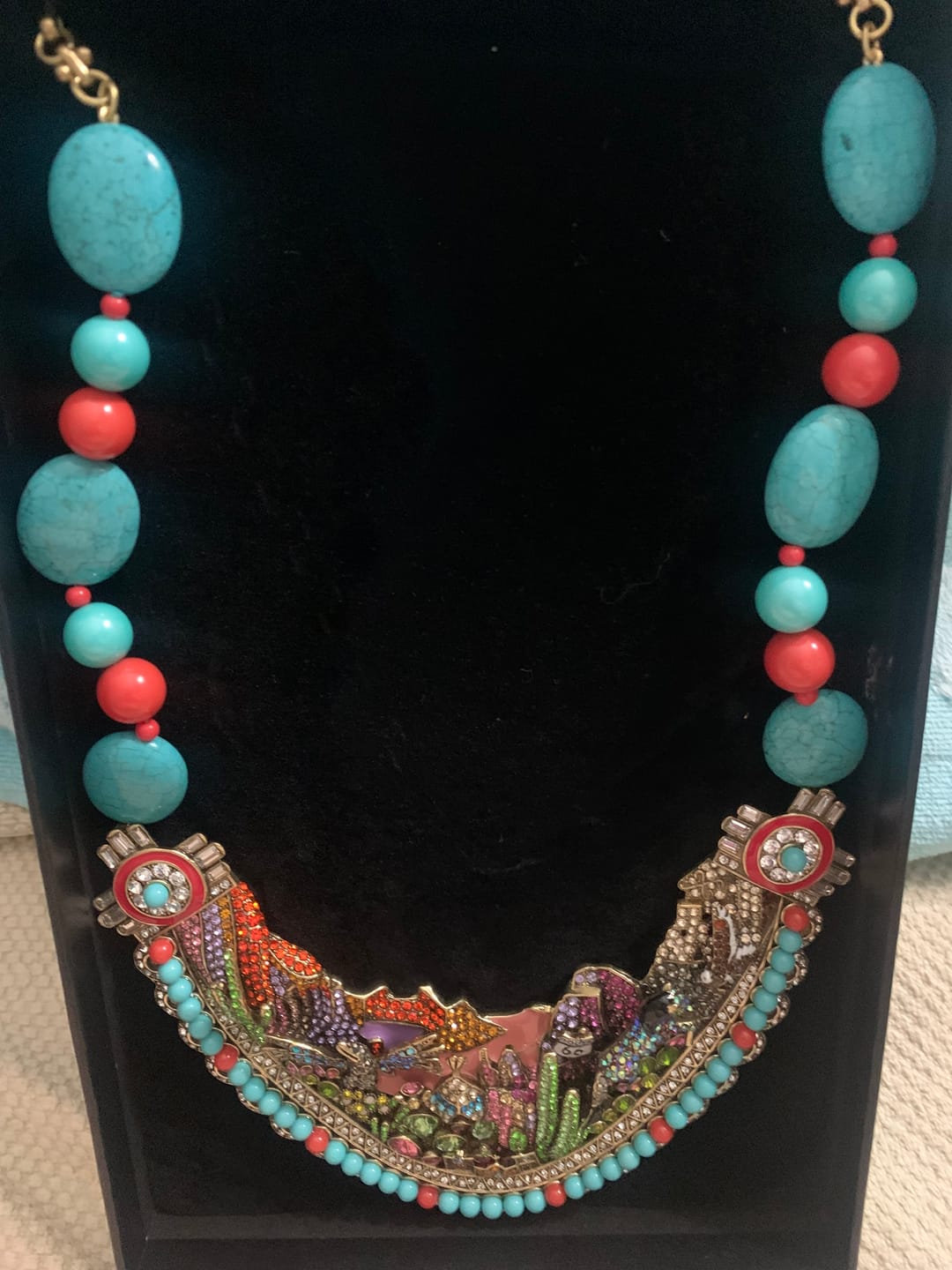 Customer photo review of HEIDI DAUS®"Southwest Sparkle" Beaded Crystal Sparklescape Necklace