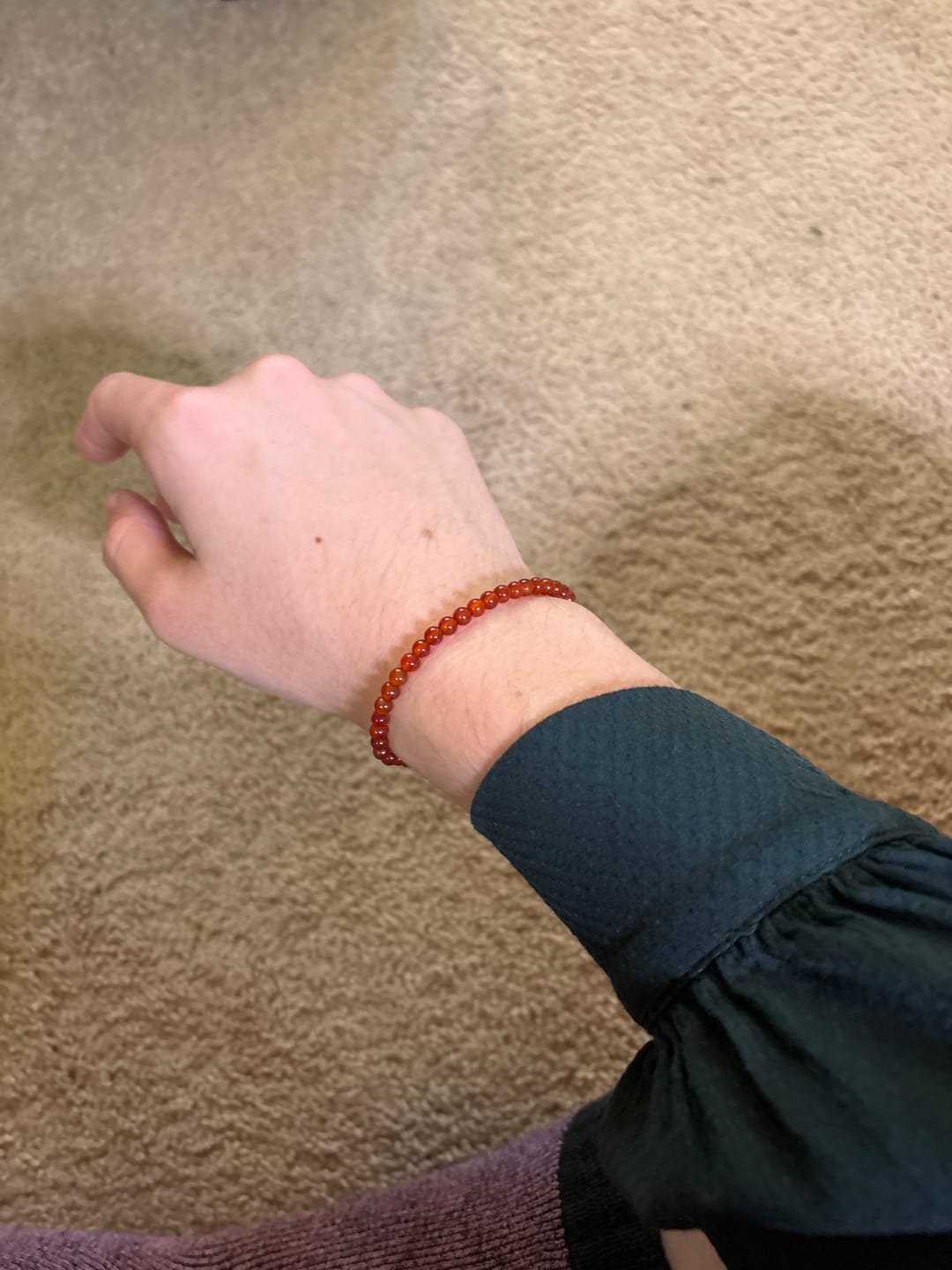 Customer photo review of Carnelian Bracelet Mini