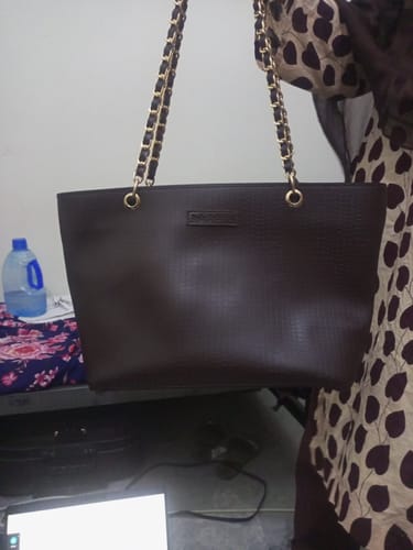 Customer photo review of Black New Wave Tote Bag