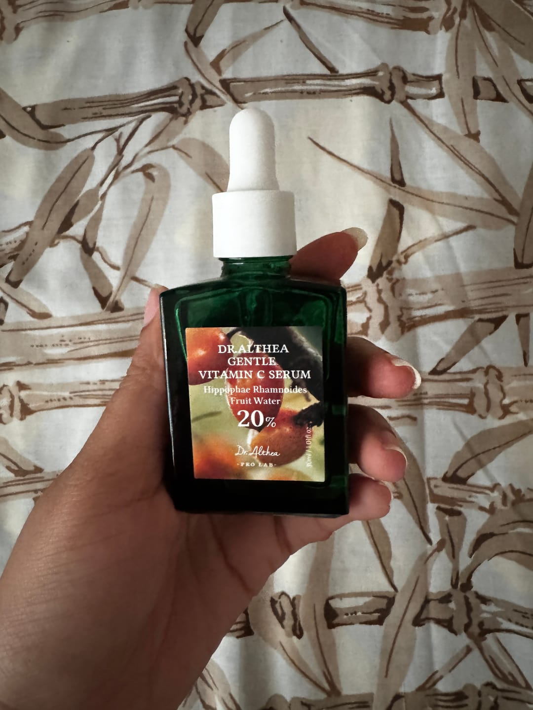 Customer photo review of Gentle Vitamin C Serum