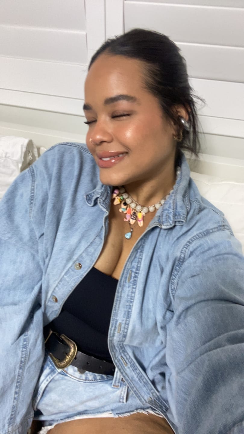 Customer photo review of Pool Party Necklace