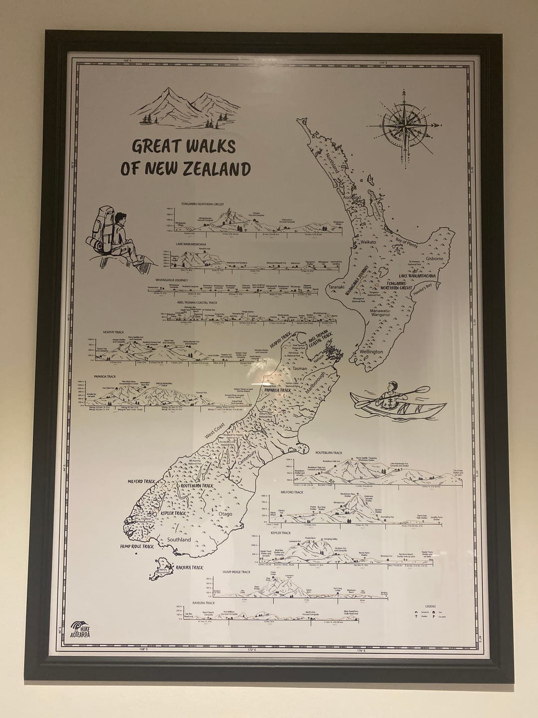 Customer photo review of Great Walks Of New Zealand Poster