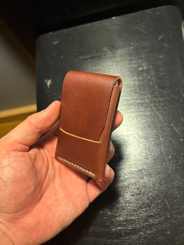 Customer photo review of Slimmad plånbok i äkta läder