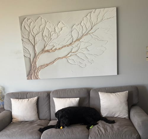 Customer photo review of Tree Timeless Canopy – Elegant Nature-Inspired Wall Art in Neutral Earth Tones