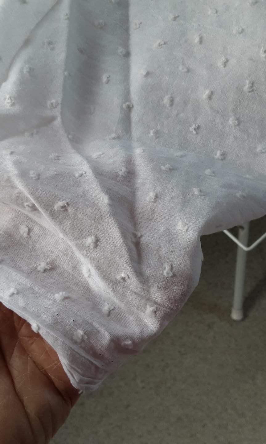 Customer photo review of Dobby Spot Cotton Fabric