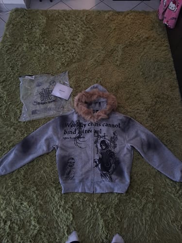 Customer photo review of Supermade × Mortemartt Graphic Hooded Jacket- 2279