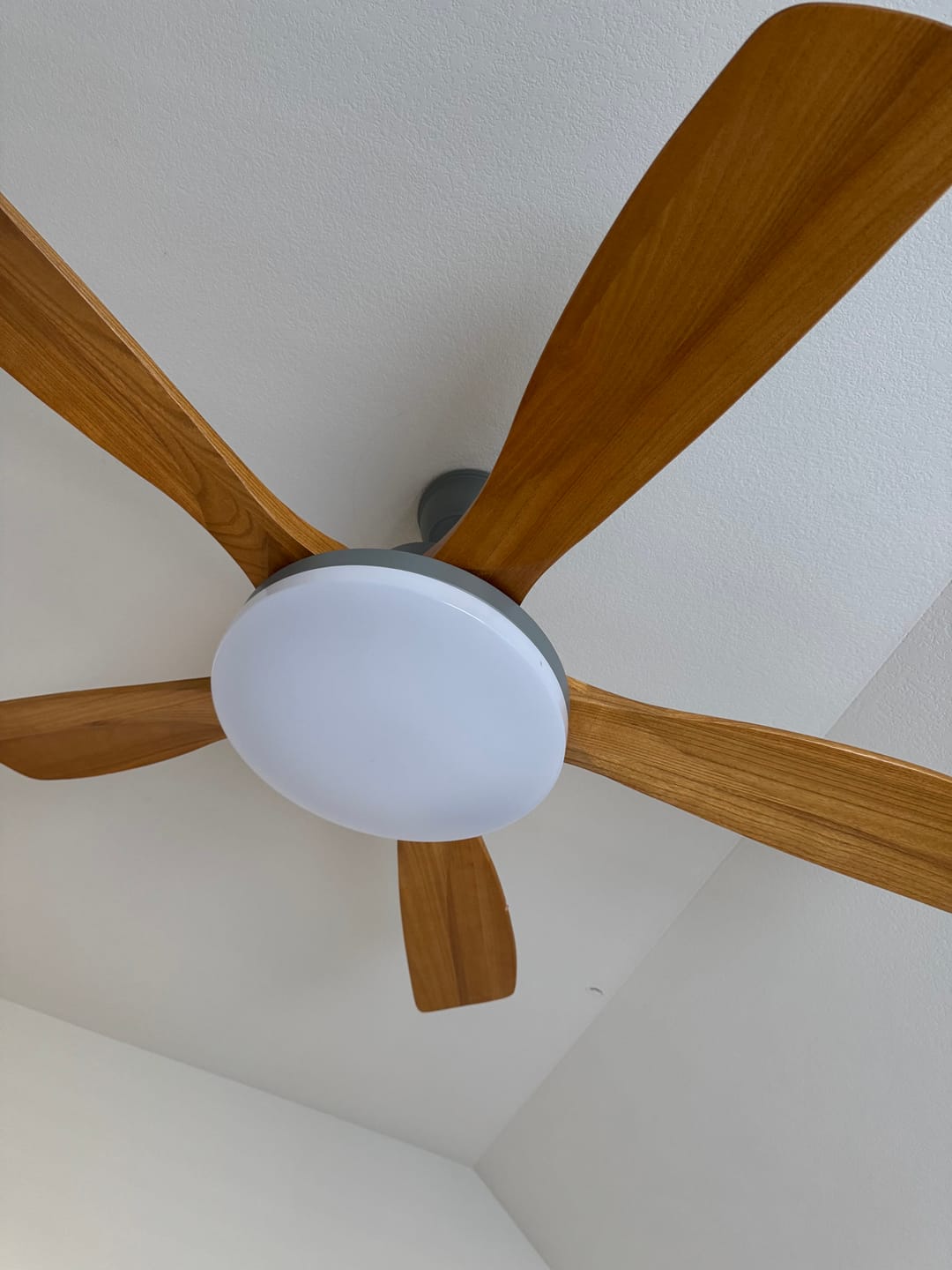Customer photo review of WOMO Scandi Reversible Ceiling Fan with Light-WM5002