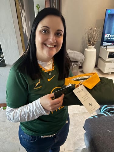 Customer photo review of SA Supporters Classic LS Rugby Jersey-OS Green