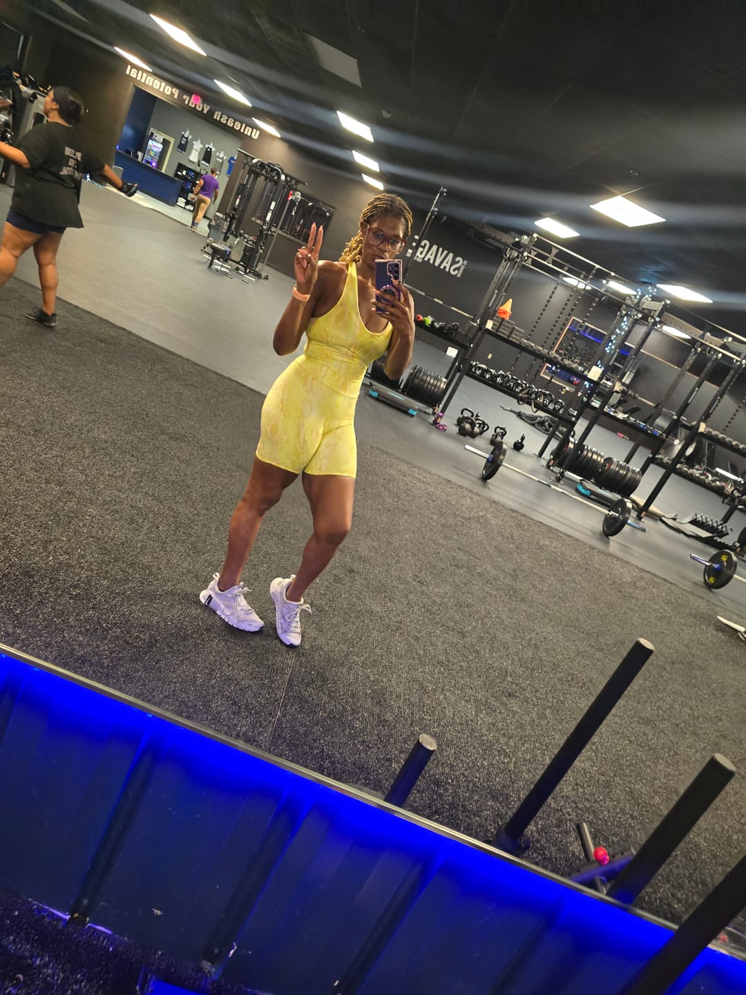 Customer photo review of Sol High Waist Scrunch Biker Short