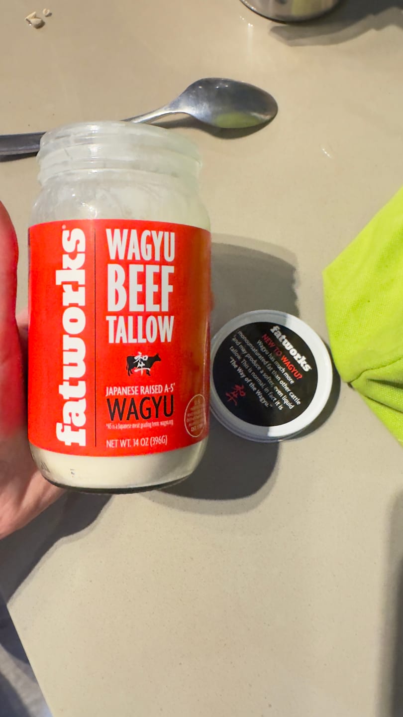 Customer photo review of Japanese Wagyu Tallow 14 OZ