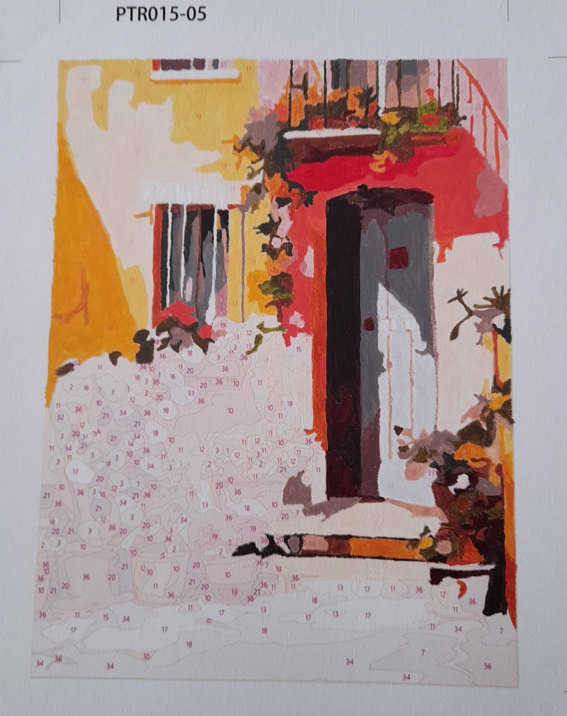 Customer photo review of 6 Mini Paintings - Colorful Doors Set