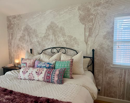 Customer photo review of Eucalyptus Trees in Red Gum Wallpaper Mural