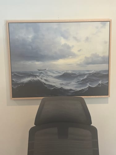 Customer photo review of Stormy Seas Canvas Art
