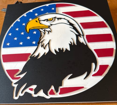 Customer photo review of ColorCore HDPE Plastic - Premium Multi-Layer Engravable Sheets