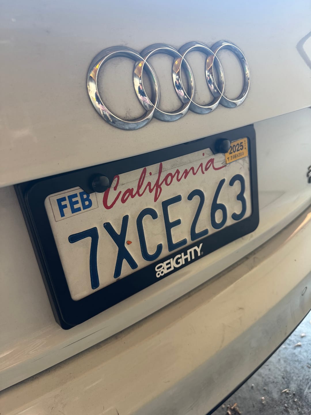 Customer photo review of 80Eighty® License Plate Frames (2 Pack)