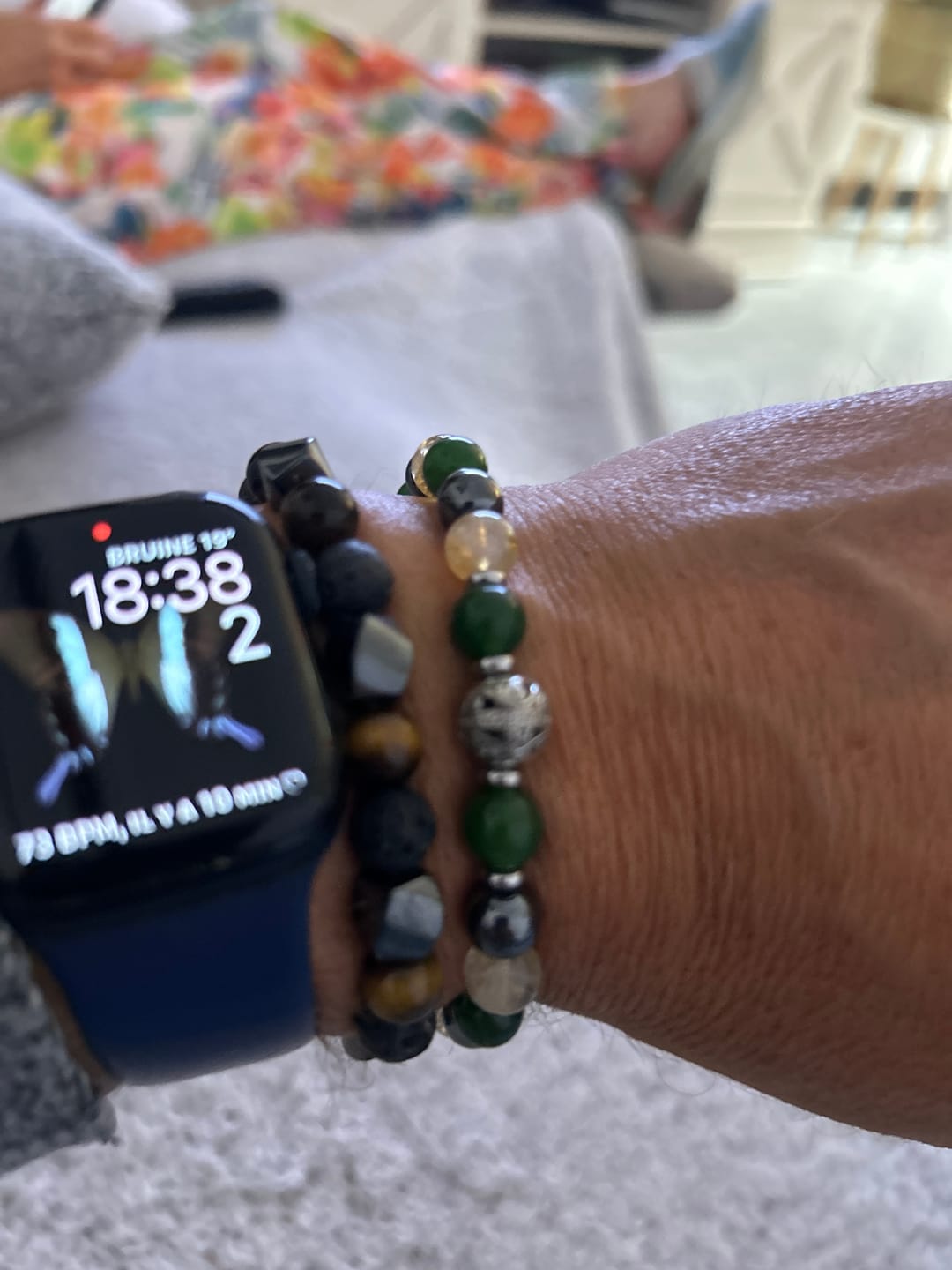 Customer photo review of Bracelet Premium "Chance Suprême" en Jade, Citrine & Hématite