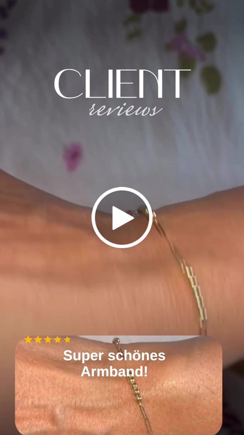 Customer video review of Armband Gelbgold 18k – Gohar-ha va Halqeh-ha (Kugeln & Glieder)