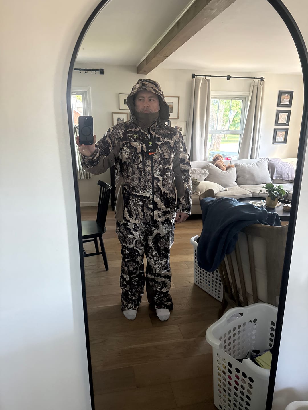 Customer photo review of Altus Whitetail Ultra Silent Hunting Suit Men's Water Resistant Hunting Clothes