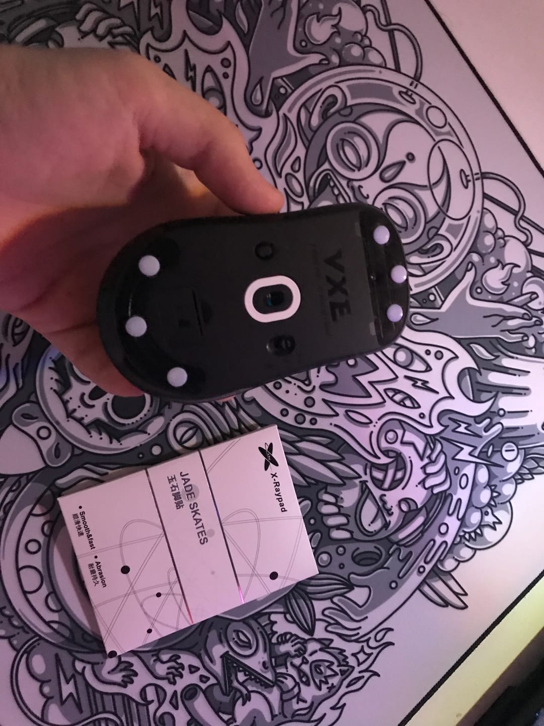 Customer photo review of X-Raypad Jade Mouse Skates