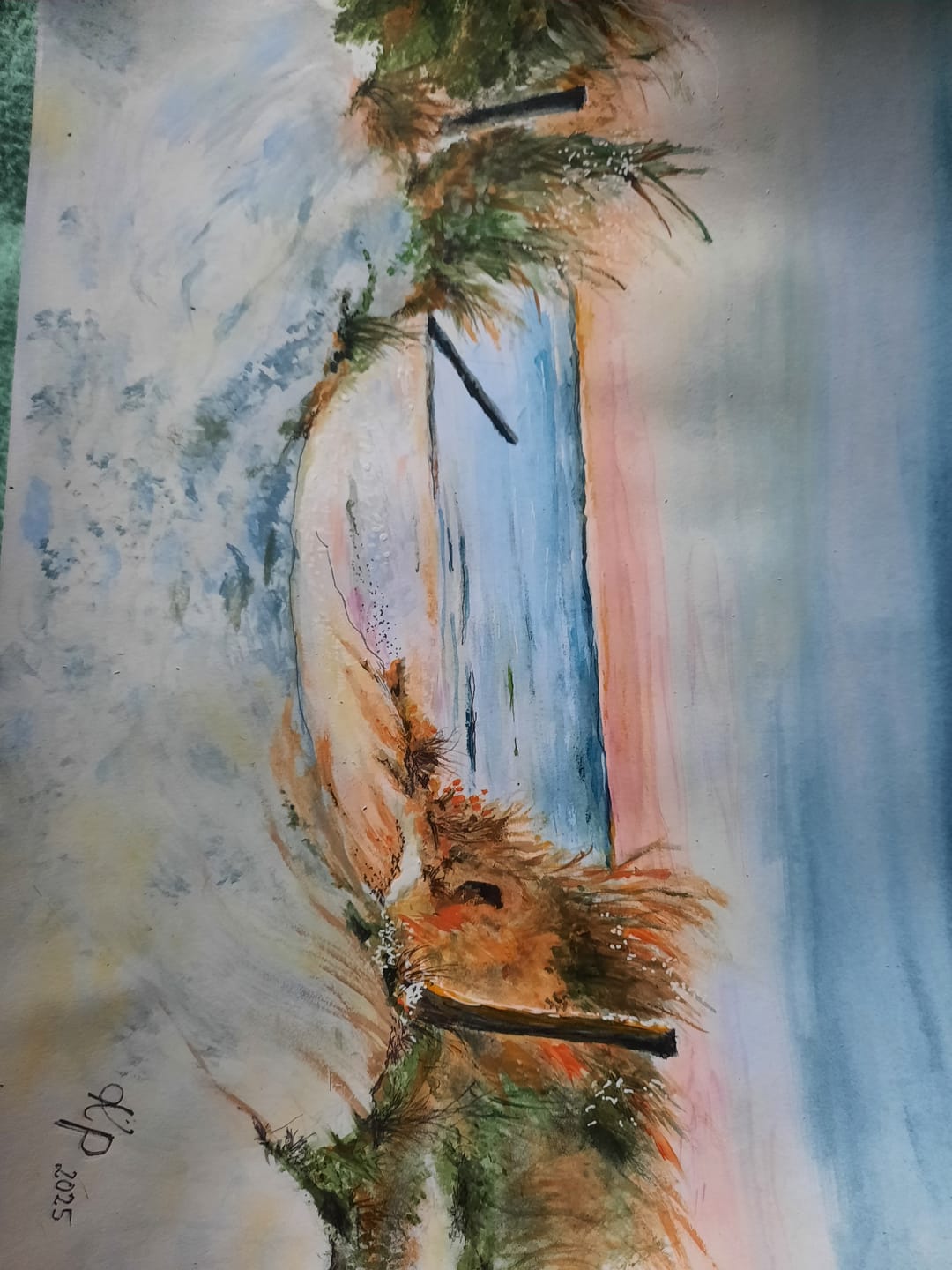 Customer photo review of Acrylfarbe - Ozeanblau