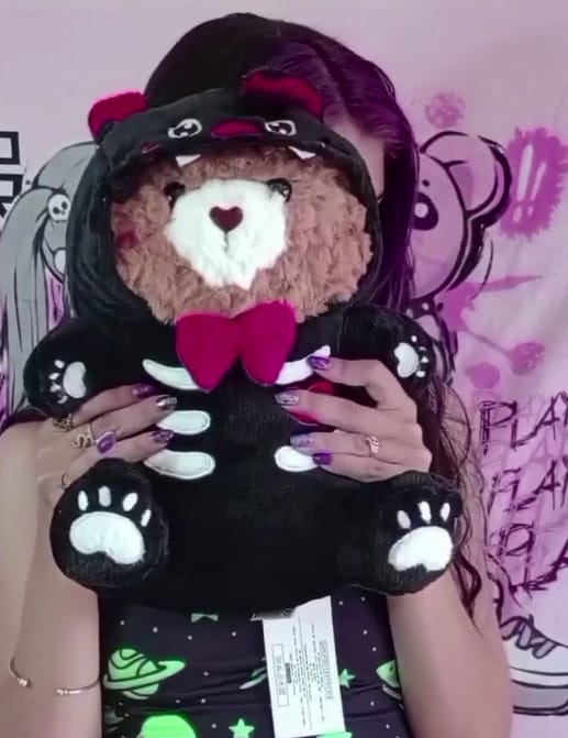 Customer photo review of 37CM OLAOLA Original Cute Bear Bat Pajamas Plushies Soft Stuffed Dolls Animals Toys Halloween Birthday Gift