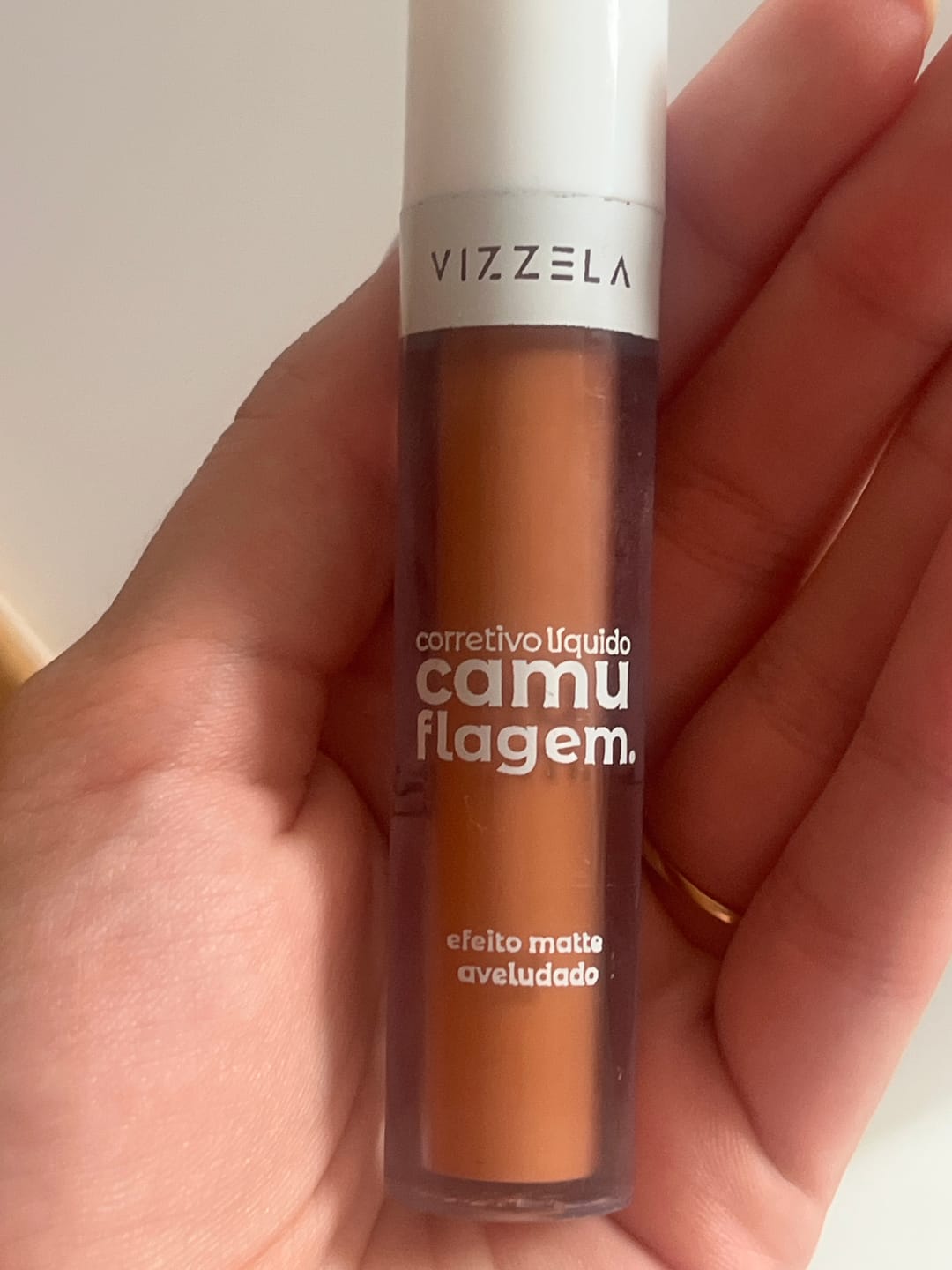 Customer photo review of Corretivo Camuflagem – Laranja - Vizzela