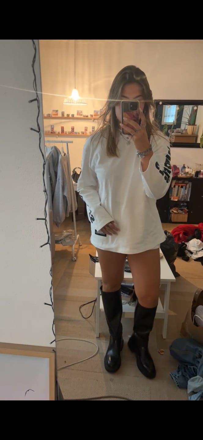Kundenbewertung mit Foto von LONGSLEEVE T-SHIRT WHITE