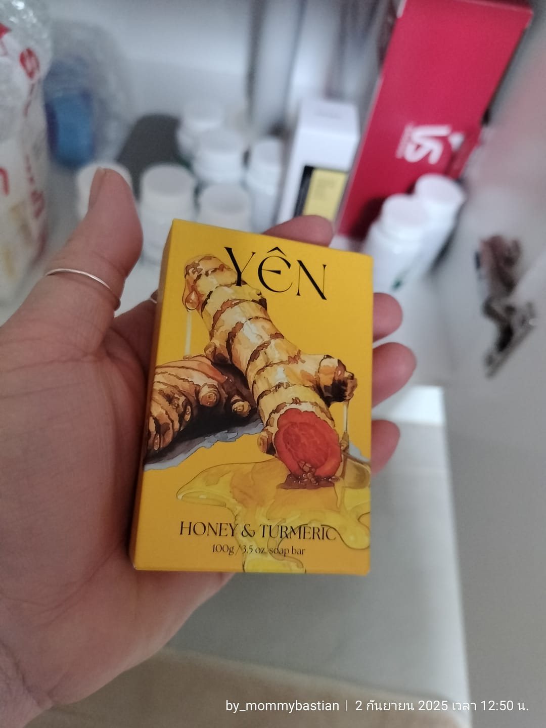 Customer photo review of Skin Clearing Honey & Turmeric Bar