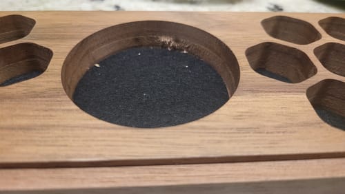 Customer photo review of Hanging Lanterns | Engraved Dual Hex Dice Vault