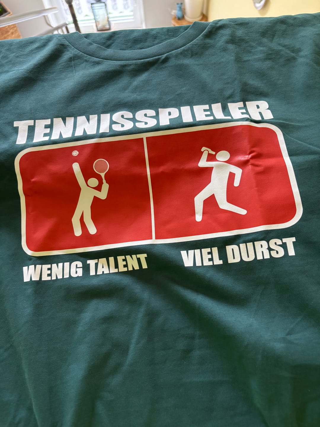 Customer photo review of Tennisspieler - Herren Premium Organic T-Shirt