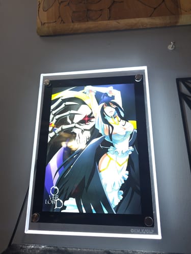 Customer photo review of Albedo & Ains Ooal Gown LED Poster (Overlord)