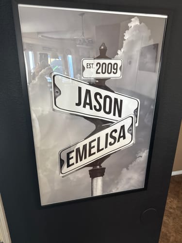 Customer photo review of COUPLES DATE OF LOVE by Cstm Canvas