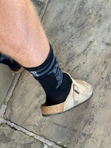 Customer photo review of Lucky Dip | Compression Shred Socks