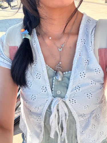 Customer photo review of Mystery TXT Member Locket Necklaces