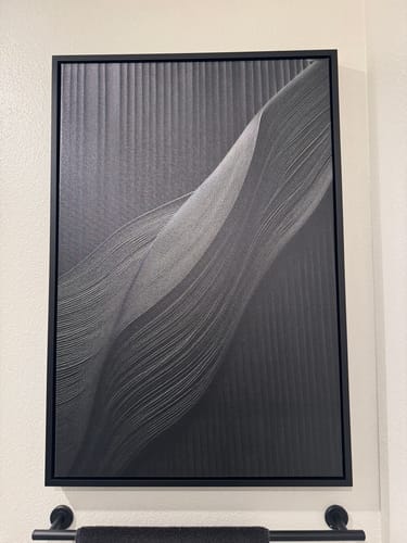 Customer photo review of Luxury Black Minimalist Abstract Wall Art