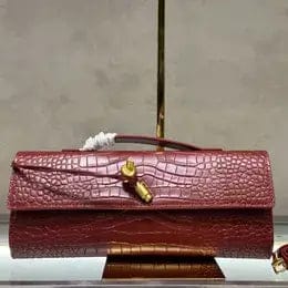 Customer photo review of Bianca Croc-Embossed Leather Bag