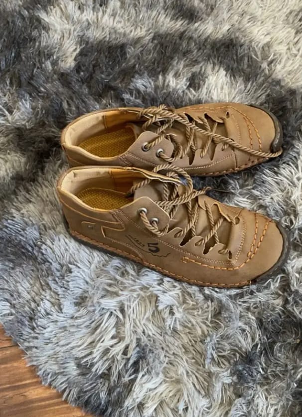 Customer photo review of ComfortStep™ Women's Leather Sneakers – Soft Comfort & Orthopedic Support